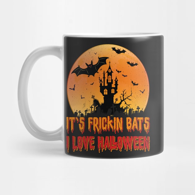 Its Frickin Bats |  Bats With Orange and Red Slimy Text by Estrytee